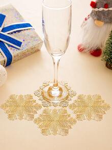 1-4 件简约 PVC 餐垫，可水洗，易清洁，可擦拭，防滑，耐热，餐桌餐垫，甜蜜的想法，优雅的餐垫，餐桌设置，厨房餐桌垫，节日婚礼装饰 - 彩色 - 查看 15