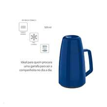 Lotus 500ml Colors Tabletop Thermal Bottle With Handle - Màu xanh lam - Xem 2