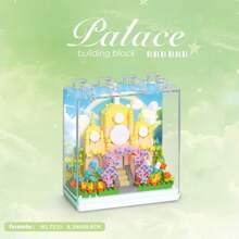 1 城堡积木、婚礼城堡、冰雪城堡、公主城堡，适合生日礼物、圣诞节礼物、感恩节礼物，适合客厅装饰和桌面装饰，创意情人节礼物。缓解压力和压力的活动。家庭建设。 - 彩色 - 查看 16