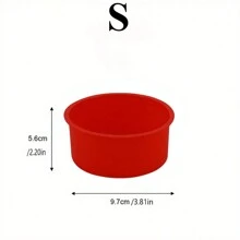 1/3Pcs Round Silicone Cake Pans Silicone Cake Mold Tray Pans Round Baking Mold Kitchen Silicone Nonstick Baking Pans Easy To Demold Suitable For Layer Cake Cheese Cake Rainbow Cake Reusable Cake Pans Bakingt Tools - Multicolor - View 14