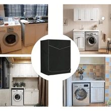 1pc Washer Cover, 210D Heavy Duty Oxford Waterproof Washer And Dryer Cover, Front Loading, 23.6x25.5x33.46 Inches, Silver For School,Office,Household,Travel,Bag,Organizer,Storage