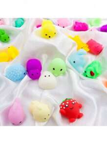 随机款式挤压柔软玩具，卡通可爱饺子，迷你减压玩具 - 彩色 - 查看 6