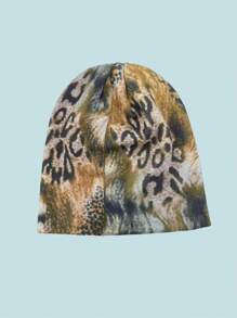 Y2K 风格无檐便帽，图案印花哥特式针织帽，户外保暖冬季男女通用，波西米亚条纹印花百搭休闲可爱腈纶针织帽，适合所有季节 - A - 查看 5