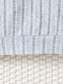 3 件套男婴休闲纯色罗纹针织上衣 - 彩色 - 查看 11