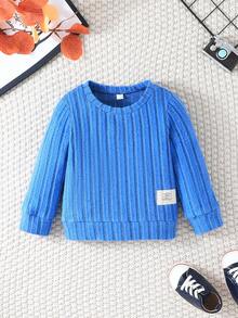 3 件套男婴休闲纯色罗纹针织上衣 - 彩色 - 查看 6