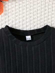 3 件套男婴休闲纯色罗纹针织上衣 - 彩色 - 查看 4