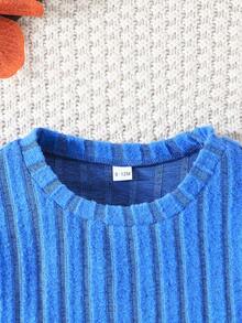 3 件套男婴休闲纯色罗纹针织上衣 - 彩色 - 查看 7