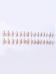 4 Pieces 96-Piece Medium-Long Wearable Nail Set In A Sweet Girl Style, Suitable For Girls, Ladies' Festivals, And Daily Wear. Includes 4 Nail Files, 4 Jelly Gels, And 4 Nail Removal Sticks - Multicolor - View 5