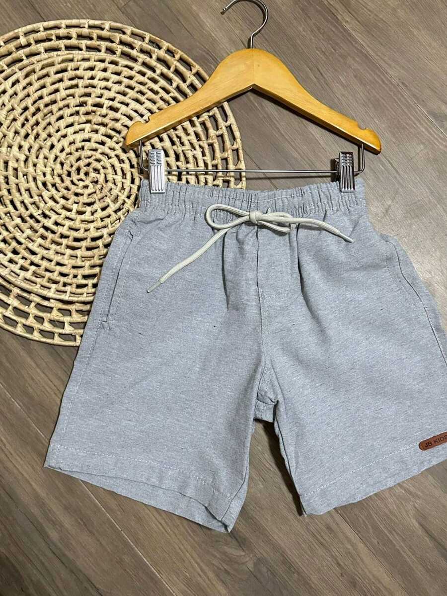 BOYS' BERMUDA SHORTS CHILDREN'S PREPPY FASHION NEW RELEASE - Grey - View 1