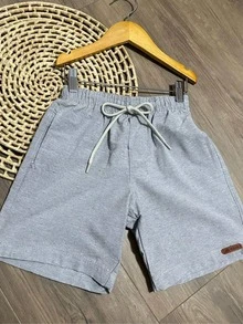 BOYS' BERMUDA SHORTS CHILDREN'S PREPPY FASHION NEW RELEASE - Grey - View 3