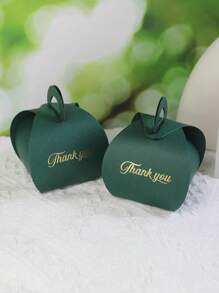 Hộp quà cảm ơn thanh lịch gồm 10 hộp, hộp quà nhỏ đựng kẹo, sôcôla và quà tặng nhỏ, nhiều màu sắc với thiết kế "Cảm ơn" bằng giấy bạc màu vàng, lý tưởng cho đám cưới, tiệc mừng sinh nhật, quà tặng tiệc sinh nhật và những dịp đặc biệt - 5,5x5,5x6,5cm - Xem 6