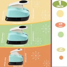 3pcs Circle Cutter Paper Hole Punch Puncher Kit Set Circle Shapes 3/8 Inch 5/8 Inch 1 Inch 3pcs Crafts Single Punch Suitable Students Scrapbooking Card Making