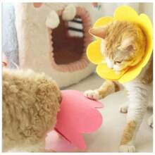 Elizabethan Collar Adjustable Flower Anti-Lick And Anti-Bite Pet Safety Small Medium Size LR-0309 - Đỏ - Xem 7
