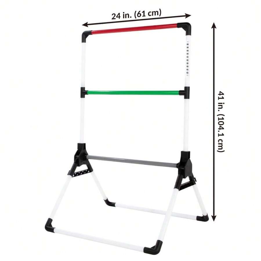 MD Sports Foldable Ladder Toss Game, Red, Green And Black SHEIN USA