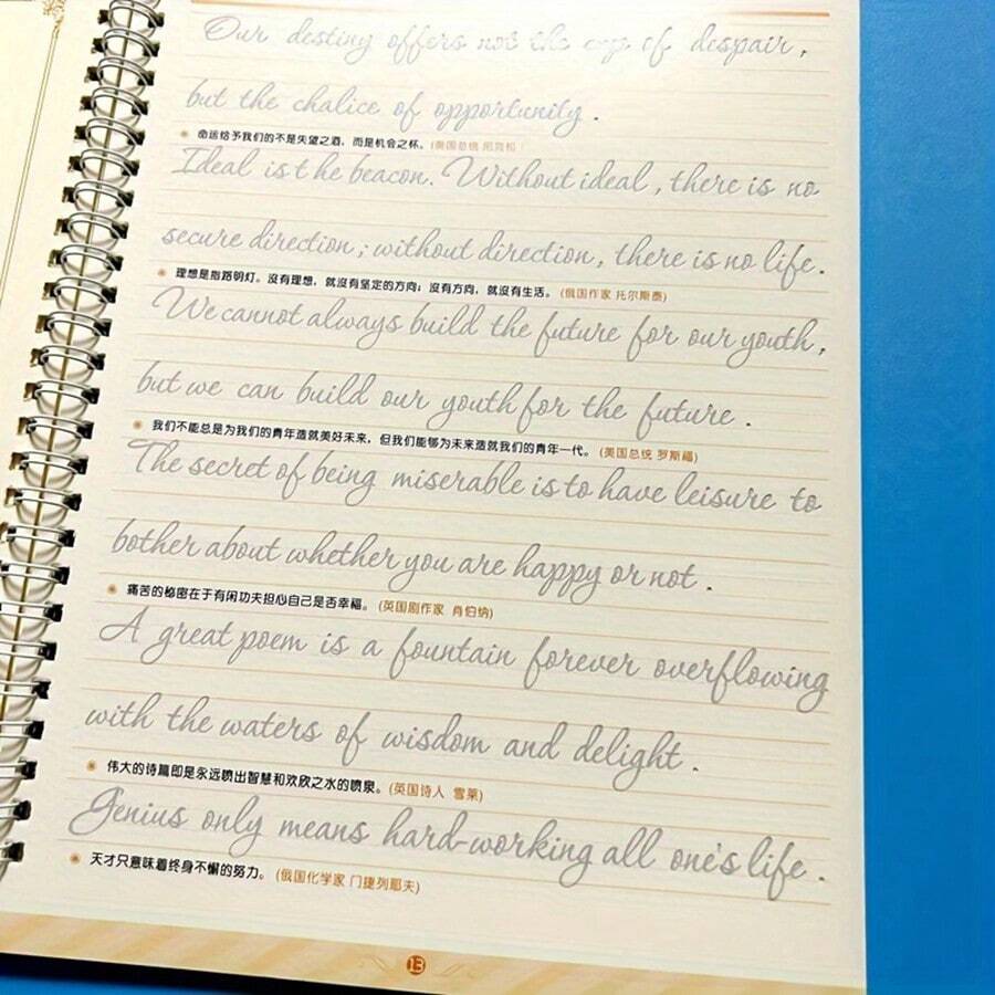 1 Chinese Writing Exercise Books, Repeatable Handwriting, Elegant Font