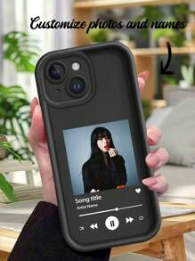 1 ốp lưng điện thoại trong suốt, in hình máy nghe nhạc tùy chỉnh, phù hợp với 17 Air 16 15 14 13 12 11 Pro Max, Galaxy S25 24 23 Ultra Fe A55 54 35, phiên bản quốc tế, không phải phiên bản nội địa. - màu đen - Xem 6