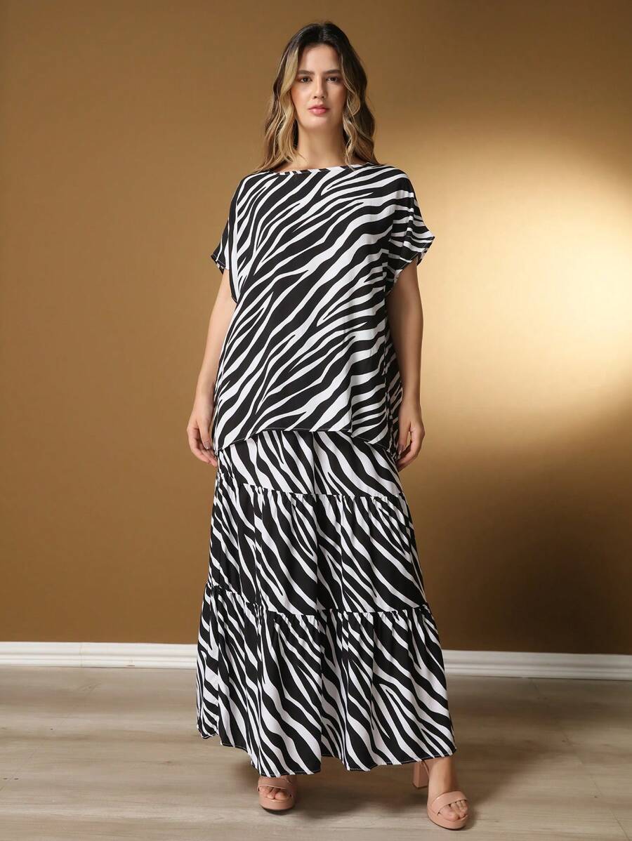 Women's Viscose Set Stripes, New Model Premium M-11 - màu đen - Xem 1