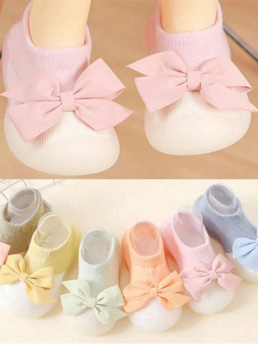 1 双婴幼儿防滑软底室内袜子（冬季适用，1 岁） - 彩色 - 查看 1