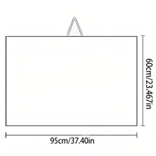 Capa de lactancia transpirable con escote en arco, delantal de lactancia suave y transpirable para madres, cubierta multiusos para el cochecito de bebé - 60*95cm - Ver 2
