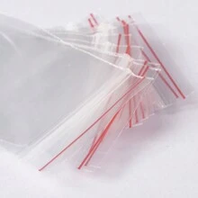 200pcs Plastic Zip Lock Bags Resealable Packaging Bags Top Seal Rectangle Clear 6x4cm Unilateral Thickness: 1.6 Mil(0.04mm),Christmas Valentine Day - White - View 3