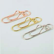 5pcs/10pcs Multi-Function Metal Pen Clips, Paper Clips, Memo Holder For Diary & Writing (Random Color) - Multicolor - View 4