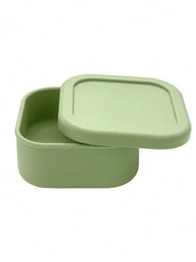 1pc Personalized Customization Name Silicone Children Lunch Box Single Compartment Dinner Plate Portable Kids Food Storage Box Custom Kids Tableware, Back To School, Bento Lunch Box - Multicolor - View 13