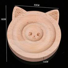 1pc Natural Wooden Jewelry Design Board Flocked Bead Board Jewelry Measuring Tools DIY Handmade Bracelet Necklace Organizer