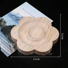 1pc Natural Wooden Jewelry Design Board Flocked Bead Board Jewelry Measuring Tools DIY Handmade Bracelet Necklace Organizer