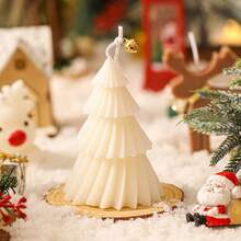 1 件圣诞树蜡烛香薰蜡烛圣诞树礼物桌面装饰家居创意纪念品旋转圣诞树香薰蜡烛，红白绿，房间装饰，礼物 - 多色 - 查看 10