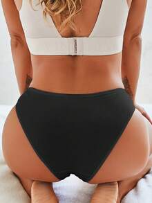 FINETOO 7 件装女士无缝纯色提花舒适比基尼内裤 - 彩色 - 查看 5