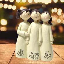 1pc Resin Statue Of 3 Sisters In Warm Hug, Sisters Forever Friends, Home Decor Angel Sculpture, Angel Statue (Three Sisters) - Multicolor - View 4