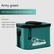 1个便携式可折叠EVA钓鱼桶，可折叠钓鱼桶，活鱼盒，露营水容器，渔具收纳袋，多功能折叠钓鱼桶（不含气泵）