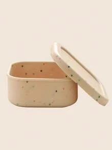 PopLittleOne 1 件装婴儿硅胶午餐盒彩色圆点婴儿餐具便携式婴儿食物储存单隔层餐盘 - 彩色 - 查看 12