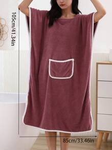 女士单件无袖浴袍，适合夏季婚礼家居浴室装饰，适合返校季