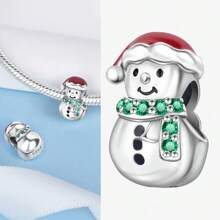 1 件圣诞老人袜子系列镀银饰品镀银适合手链、项链、DIY 礼物 - A - 查看 5