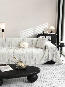 1pc Simple Chenille Sofa Slipcover, Elegant & Luxury Sofa Cover, Non-Slip, Dustproof, Anti-Scratch, Suitable For Bedroom, Living Room, Study, For Four Seasons Use