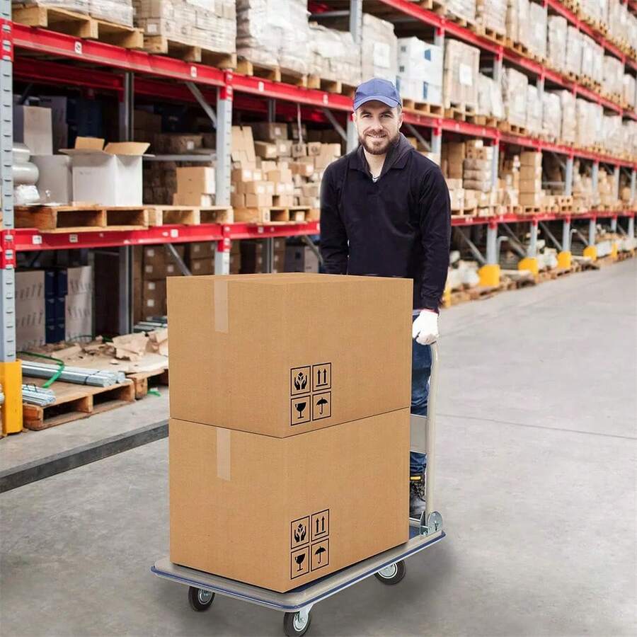 Folding Platform Cart Heavy Duty Hand Truck Moving Push