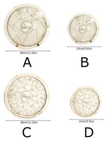 1pc Personalized Wooden Coin Holder - Ideal Travel Enthusiast Gift, Large Round Cash Bank With Unique Design, Perfect For Home Decor & Collecting Memories