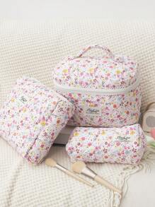 1PC/Set Túi đựng đồ trang điểm họa tiết hoa hồng, Túi đựng đồ trang điểm di động thời trang và giản dị, Đa chức năng, Túi đựng đồ trang điểm đơn giản, Túi đựng đồ trang điểm dung tích lớn Túi đựng đồ trang điểm Tổ chức trang điểm Tổ chức trang điểm Túi đựng đồ trang điểm Túi đựng đồ trang điểm - Hồng - Xem 1