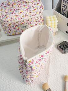 1PC/Set Túi đựng đồ trang điểm họa tiết hoa hồng, Túi đựng đồ trang điểm di động thời trang và giản dị, Đa chức năng, Túi đựng đồ trang điểm đơn giản, Túi đựng đồ trang điểm dung tích lớn Túi đựng đồ trang điểm Tổ chức trang điểm Tổ chức trang điểm Túi đựng đồ trang điểm Túi đựng đồ trang điểm - Hồng - Xem 10