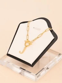 1 chiếc vòng cổ mặt chữ bằng thép không gỉ thời trang và độc đáo, món quà hoàn hảo cho bạn bè - chữ OT vàng - Xem 20