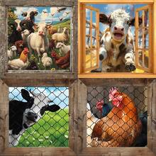 Farm Animal Stickers, Can Be Used For Wall Decor In Living Room, Kitchen, Oven Background - Multicolor - View 1