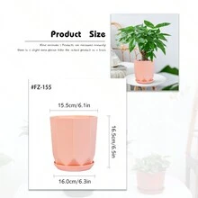 Four Medium-Sized Octagonal Flower Pots, High-Quality And Lightweight Flower Pots, With Subtle Patterns On The Outer Wall Of The Pots To Showcase Their Quality. Made Of High-Quality PP Material, It Greatly Reduces Weight While Ensuring The Original Strength, Making It Easier To Move After Planting Plants. PP Material Plastic Flower Pots Are Safer And Healthier, Caring For The Healthy Growth Of Plants. Choose From Four Different Colored Flower Pots According To Your Needs - 西瓜粉 - 查看 2