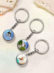 1 pièce Porte-clés personnalisé avec photo couleur personnalisée, message. Cadeau d'anniversaire, commémoratif pour couple, petite amie. Porte-clés photo personnalisé couple, couleur photo personnalisée, message en alliage. Cadeaux commémoratifs personnalisés pour la famille. Porte-clés personnalisés avec photo double face, impression couleur complète, en alliage. Cadeau pour hommes, femmes