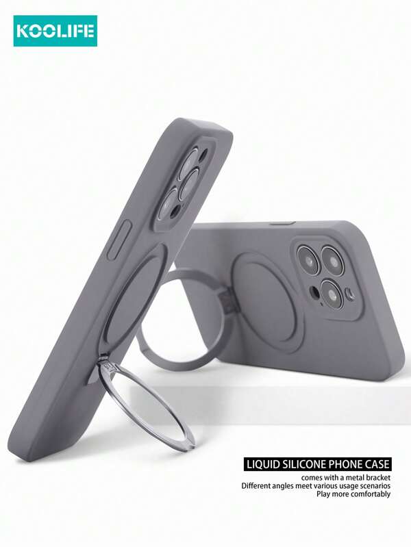 1pc Koolife Liquid Silicone Magnetic Protective Case, Full Camera Coverage, Matte Anti-Drop, Compatible With IPhone 17 ProMax/17/17 Pro/17 Air/16/16 Pro/16 Plus/16 ProMax/12/12 Pro/12 ProMax/13/13 Pro/13 ProMax/14/14 Plus/14 Pro/14 ProMax/15/15 Pro/15 Plus/15 ProMax