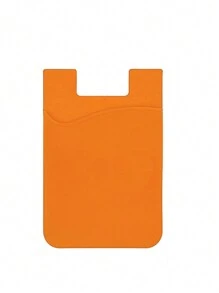 1PC Mobile Phone Silicone Card Holder Slot Sleeve, Stick On Pocket Credit Card ID Case Pouch Compatible With Apple Android - Multicolor - View 17