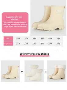 1 双新款雨鞋,防滑耐磨橡胶雨靴,短筒男女成人防水鞋,时尚厨房靴,夏季降温,沙滩,旅行保暖,闺蜜节,送给小狗,嘉年华,春夏精选,伴娘礼物,房间,卧室装饰,沙滩,旅行,男士,女士,度假 - 彩色 - 查看 3