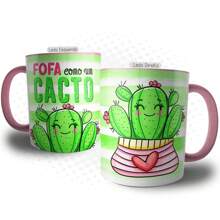 像仙人掌一样可爱杯子 - 有趣的创意陶瓷仙人掌模因咖啡杯 - 可爱又愤怒的朋友礼物 - 淺粉色 - 查看 1