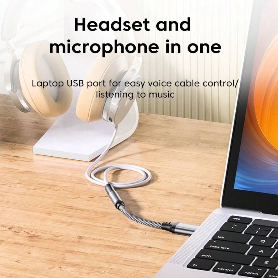 USB To 3.5mm Jack Audio Adapter USB A To 3.5mm Audio Cable USB To Audio