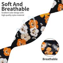 chinbersky Floral Pattern Elastic Band Compatible With Apple Watch Bands 38mm 40mm 41mm 42mm 44mm 45mm 49mm, Nylon Elastic Replacement Bands Compatible With Apple Watch Series 9 8 7 6 5 4 3 2 1 SE Ultra 2 (Note: The Actual Band Color Is Darker And More Muted Than The Product Image) - Pattern 2 - View 3